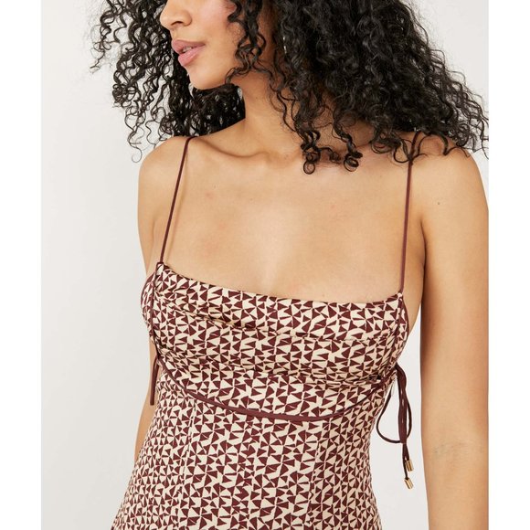 🎉LAST CHANCE🎉 NWT Free People Kai Mini Dress / Coffee Combo - Picture 4 of 7